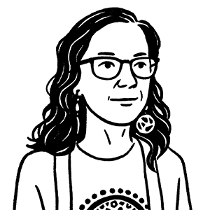 Illustrated portrait of Ms. Taylor